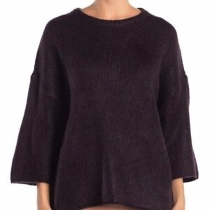 CATHERINE MALANDRINO Hi-Lo Boxy Knit Sweater 